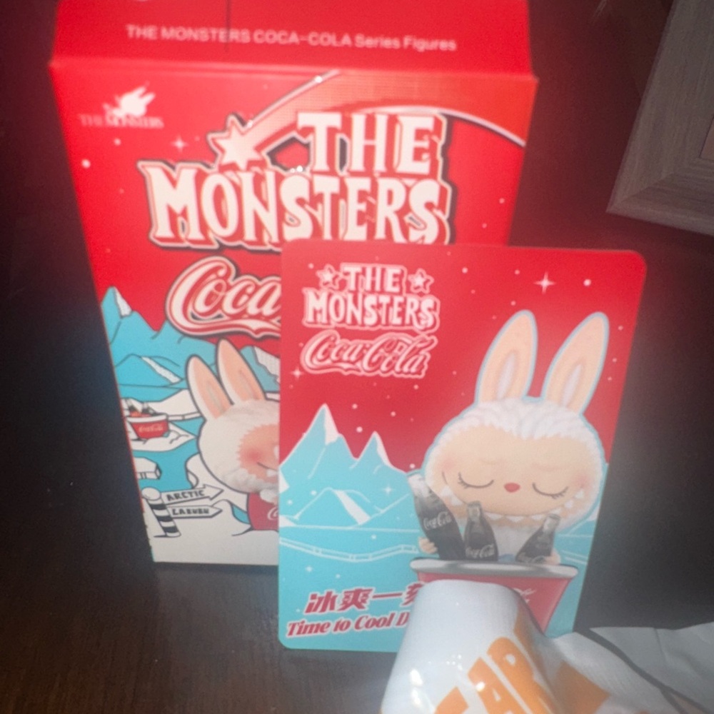 Coca-Cola The Monsters Red and White Collectible Time to cool down